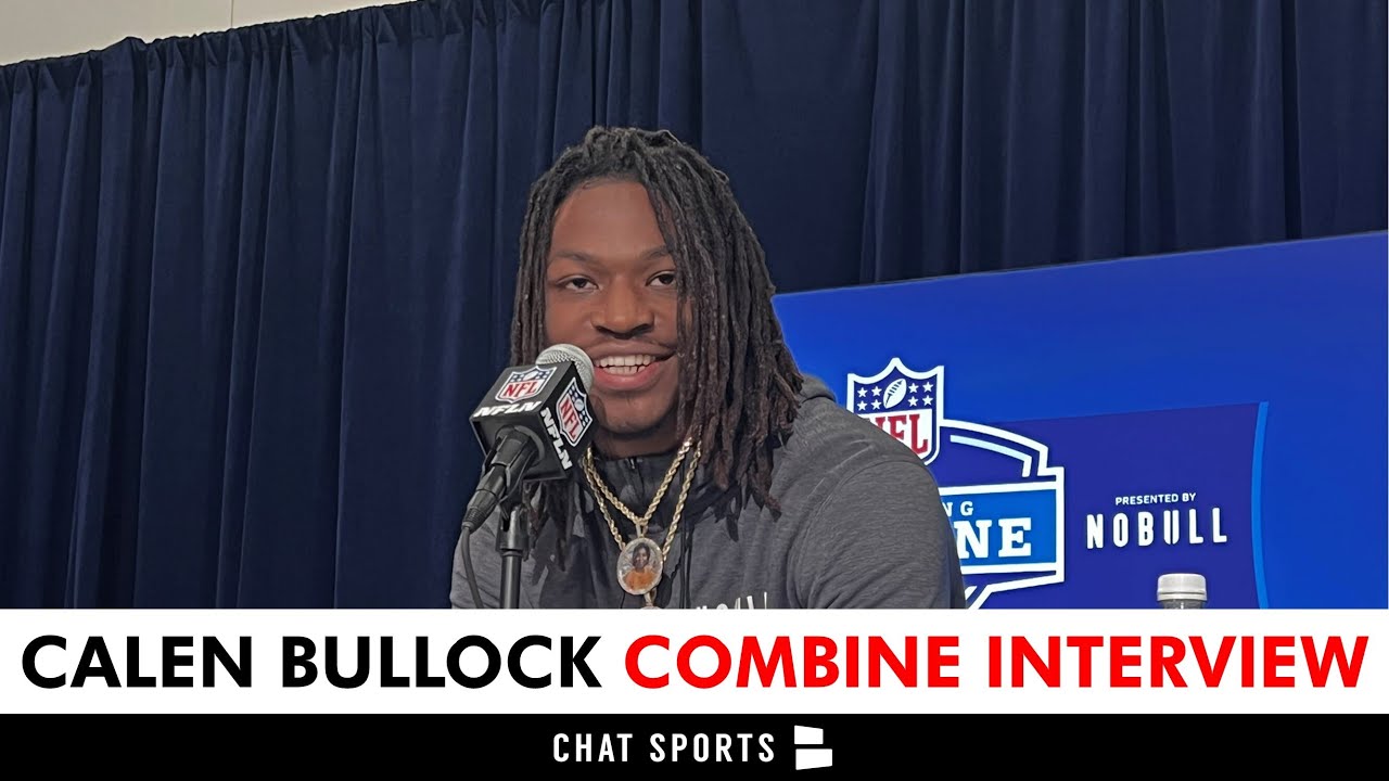 USC Safety Calen Bullock NFL Scouting Combine Interview On Caleb Williams, 49ers, Eagles, Steelers