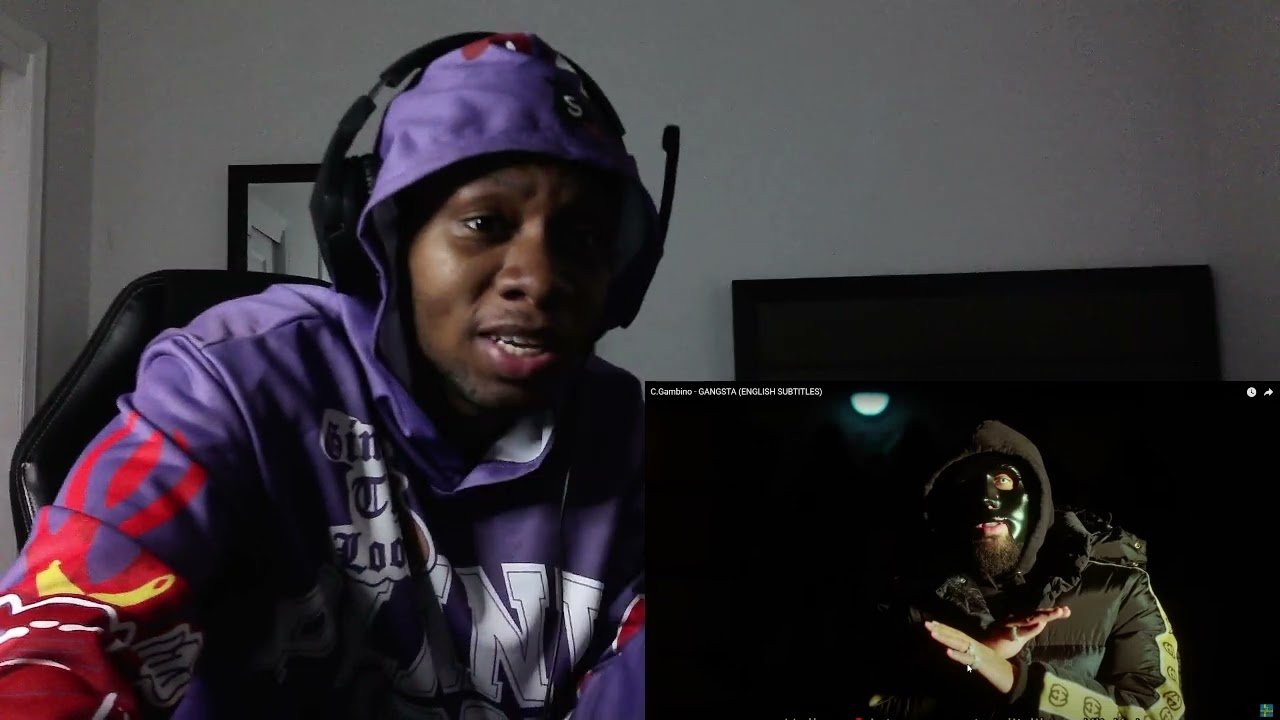 American Reacts To Swedish Rap C.Gambino - GANGSTA (ENGLISH SUBTITLES)
