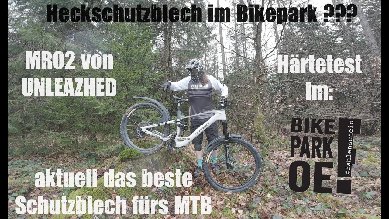 Total verrückt mit Heckschutzblech im Bikepark Härtetest für das MR02 von UNLEAZHED #jedentag