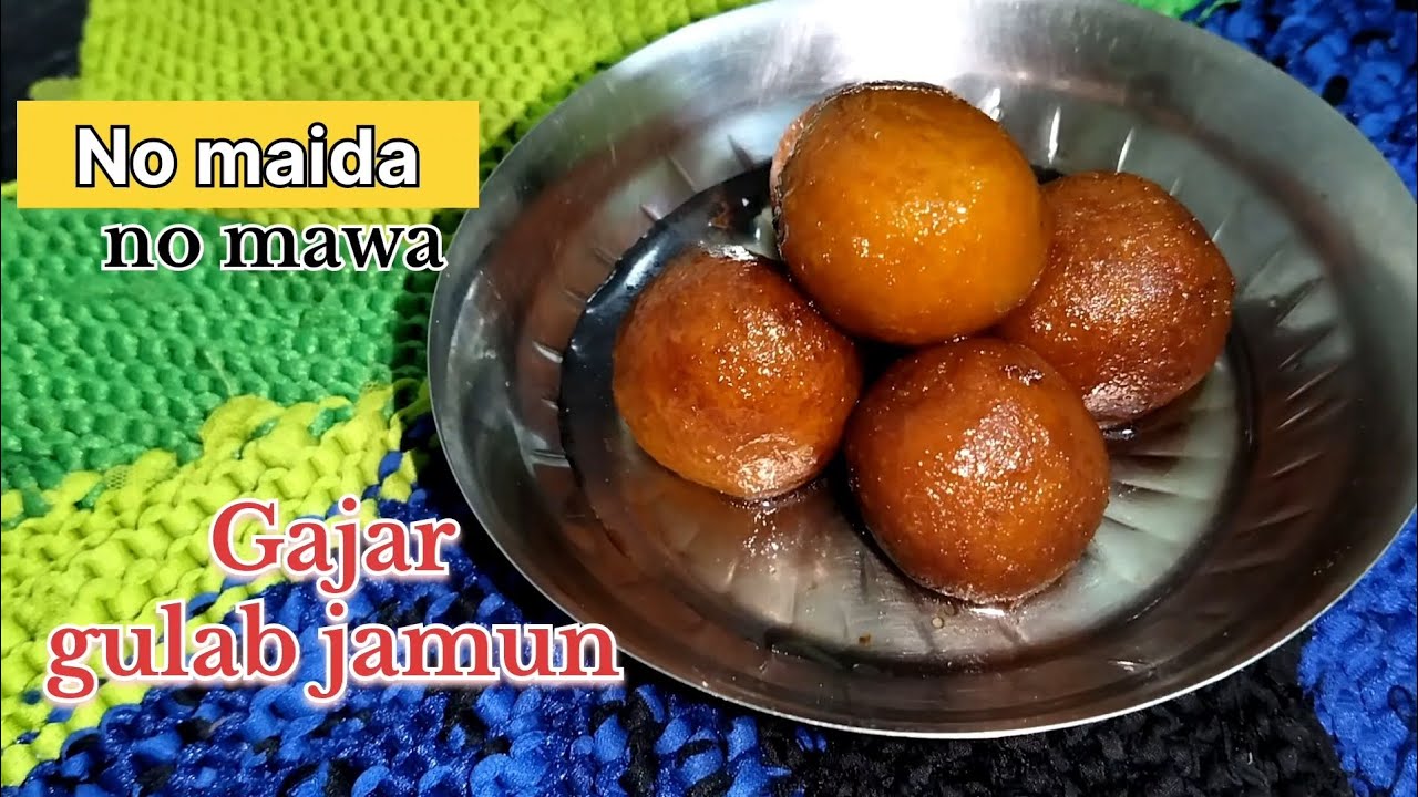 Gajar ke Gulab Jamun | Gajar se soft & juicy gulab jamun recipe#carrotgulabjamun#homemadesweet#yummy