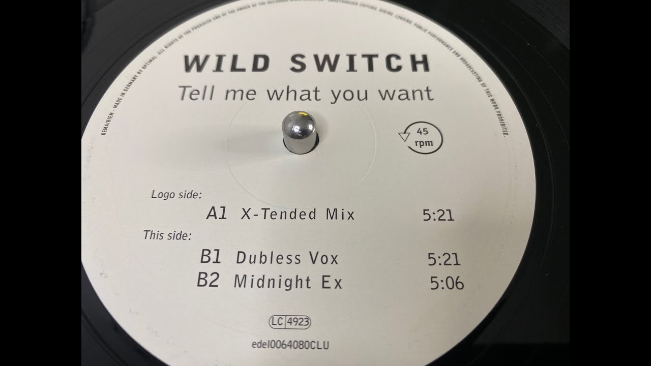 Wild Switch &ndash; Tell Me What You Want (Dubless Vox) - Club Tools &ndash; edel0064080CLU