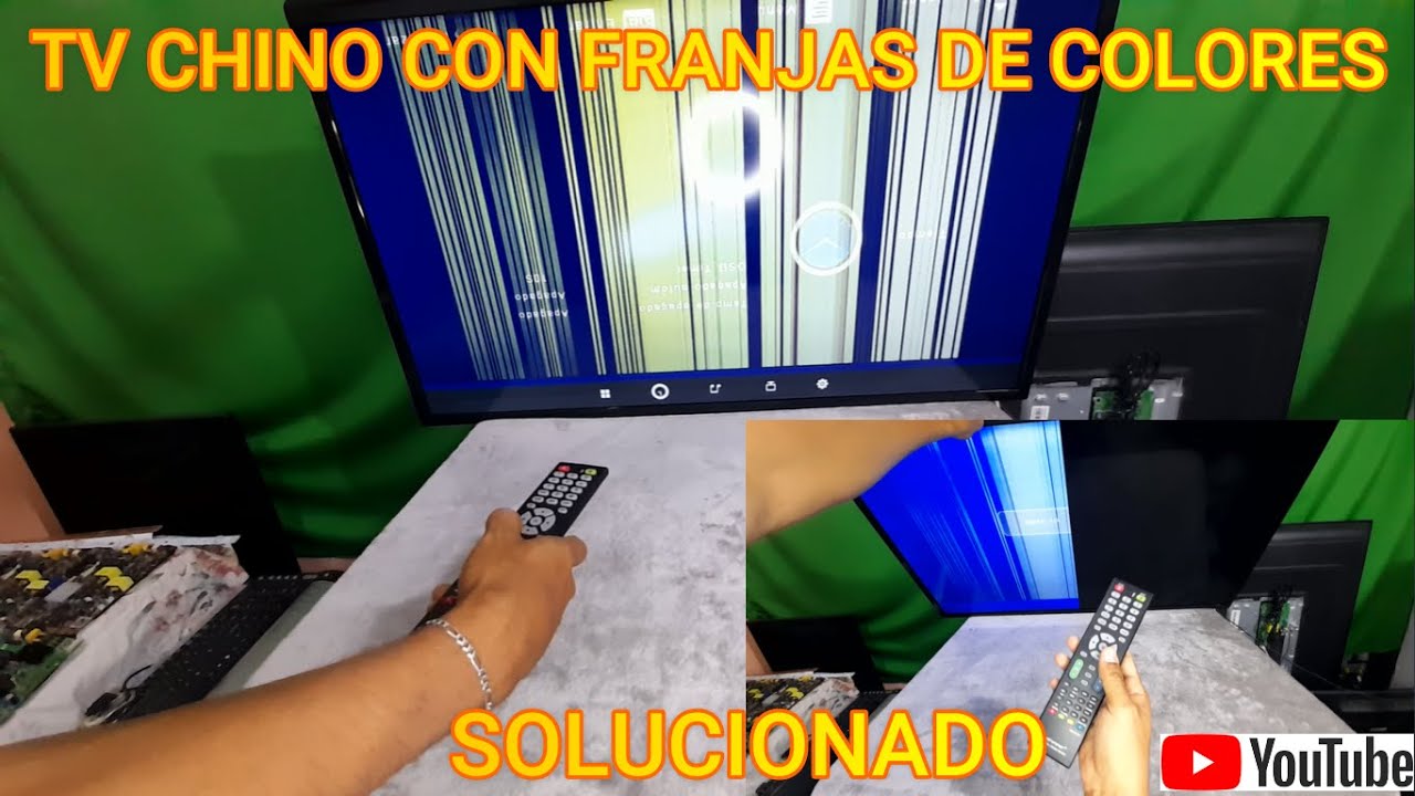 👉TV LED MYSTIC, CHINO CON FRANJAS DE COLORES Y IMAGEN INTERMITENTE👈 mod: MY-43000LED solucionado.