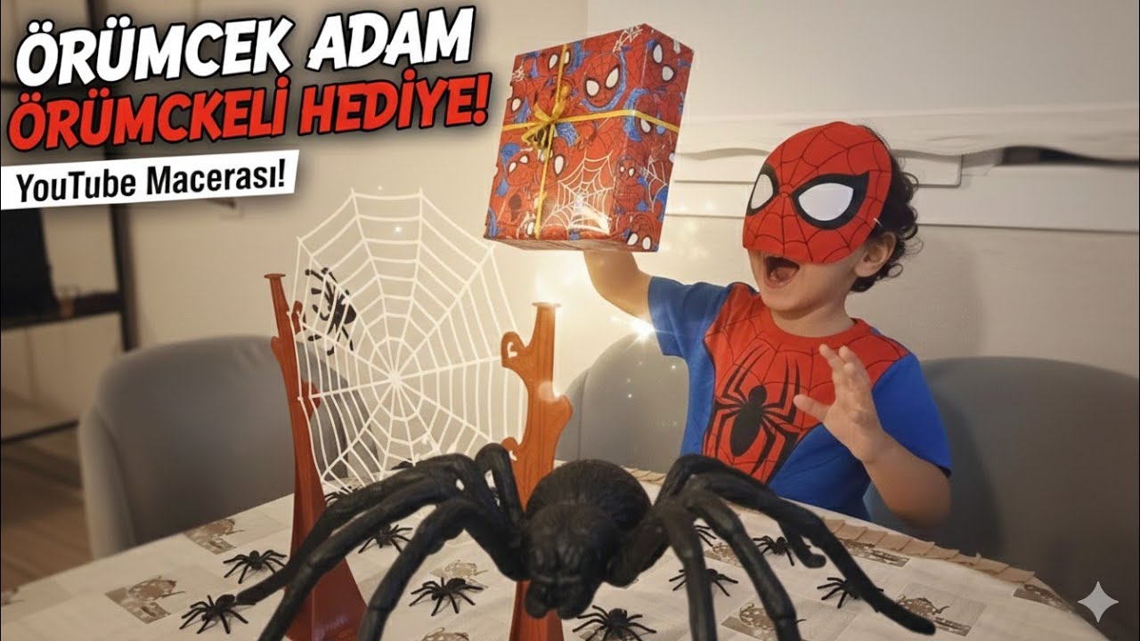 🕸🕷ÖRÜMCEK ADAM ÖRÜMCEKLİ KUTU OYUNU HEDİYESİNİ GETİRDİ YARIŞMA YAPTIK ÇOCUKLAR İÇİN EĞLENCELİ VİDEO
