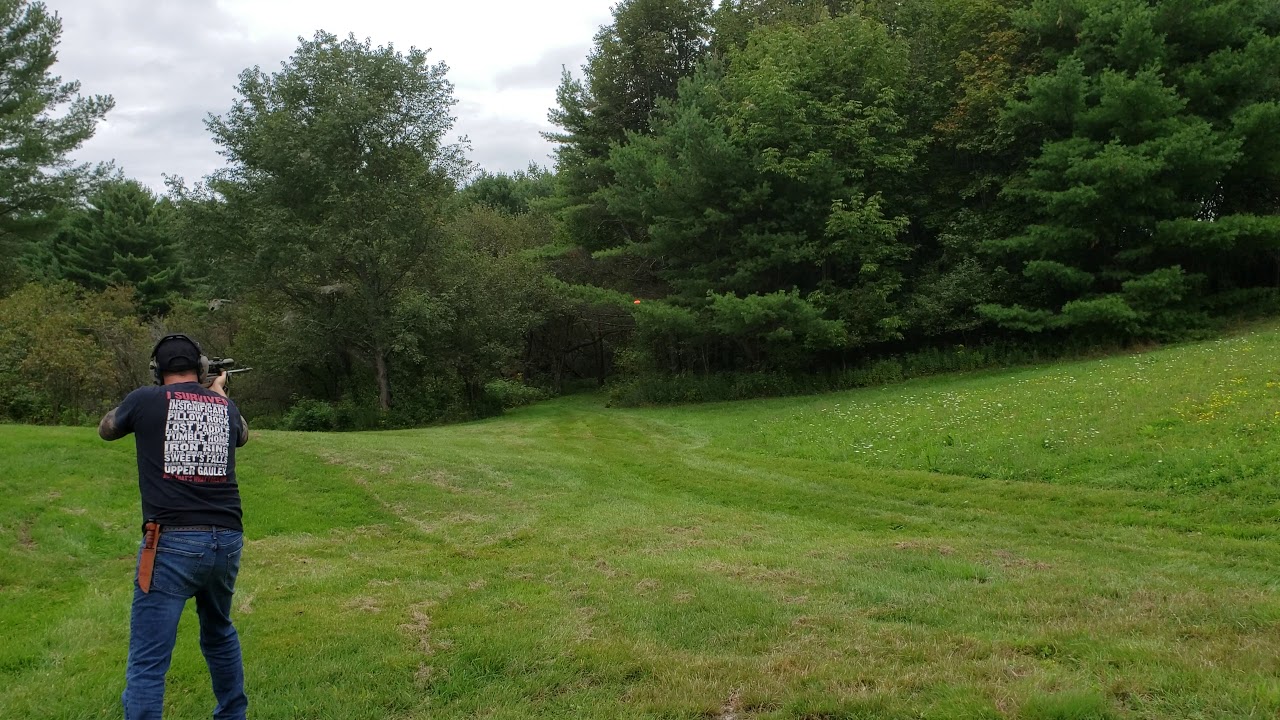 Shoot Clay Bird With Ruger Scout Rifle 308