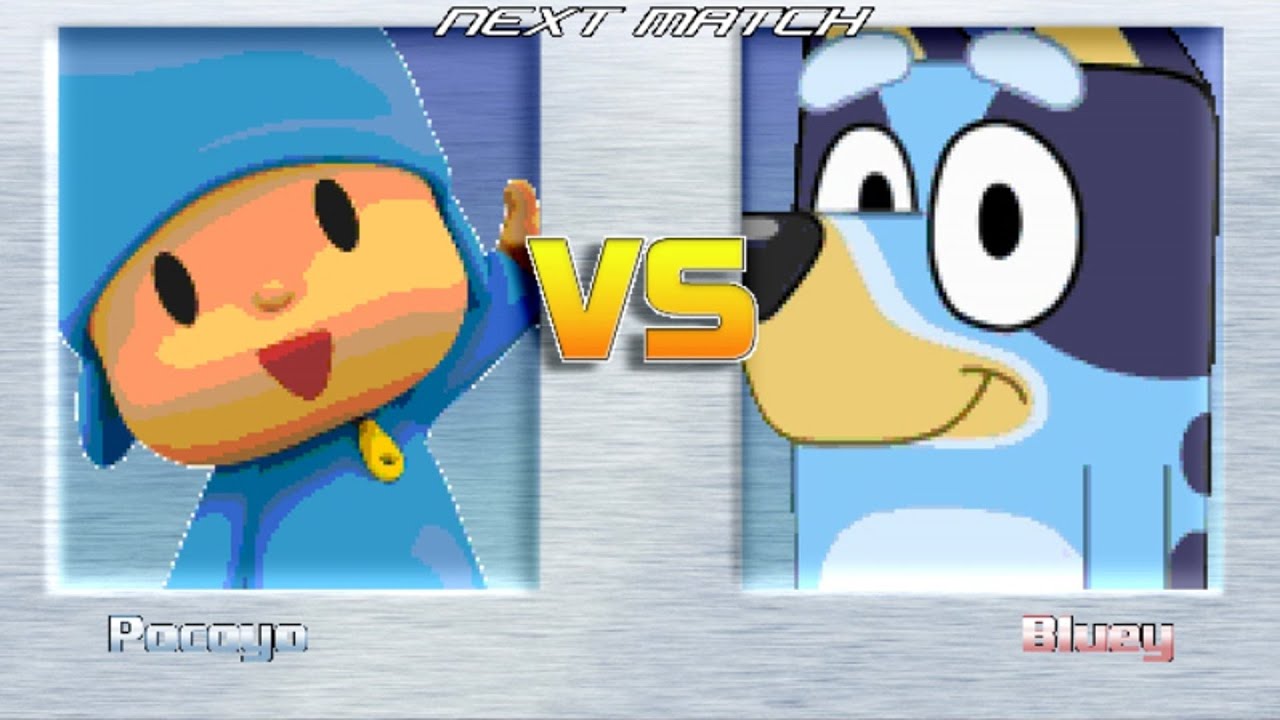 M.U.G.E.N BATTLES | Pocoyo vs Bluey