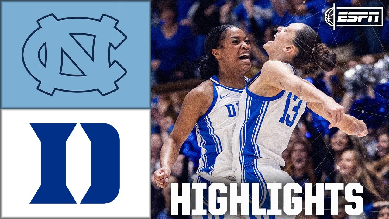 North Carolina Tar Heels kontra Duke Blue Devils | Najważniejsze momenty meczu | Koszyk&oacute;wka akademicka ESPN