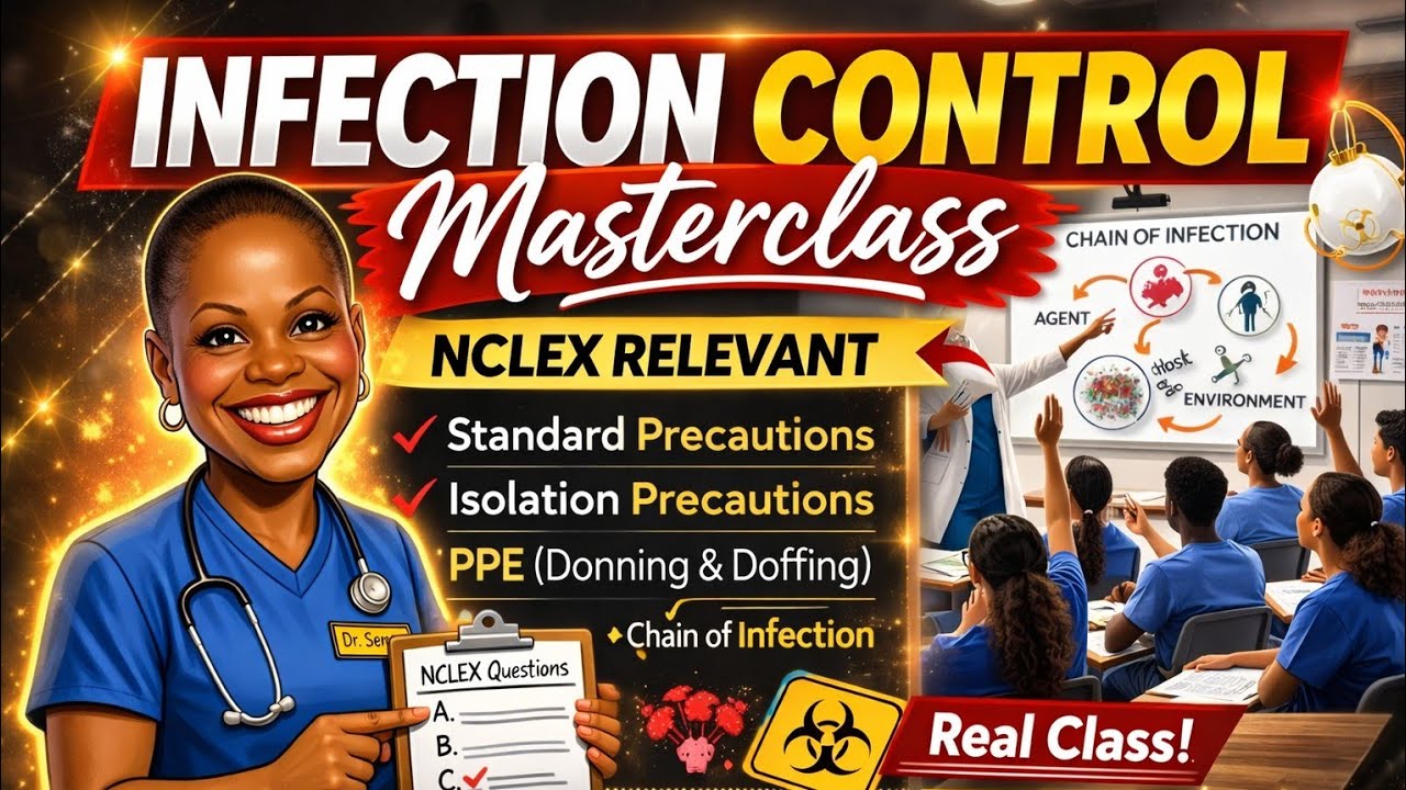 Infection Control Masterclass (Real Nursing Class) | NCLEX Fundamentals Review