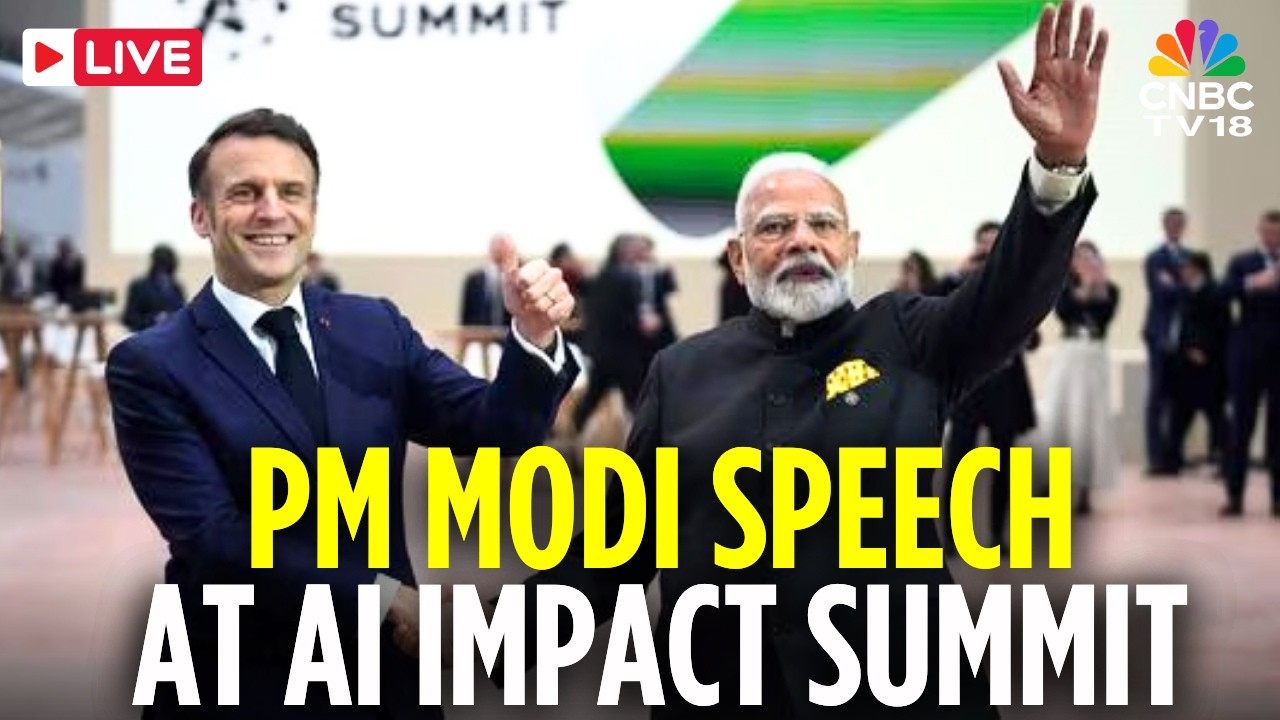 LIVE: PM Modi Delivers Opening Remarks at AI Impact Summit in Bharat Mandapam | Macron | CNBC TV18