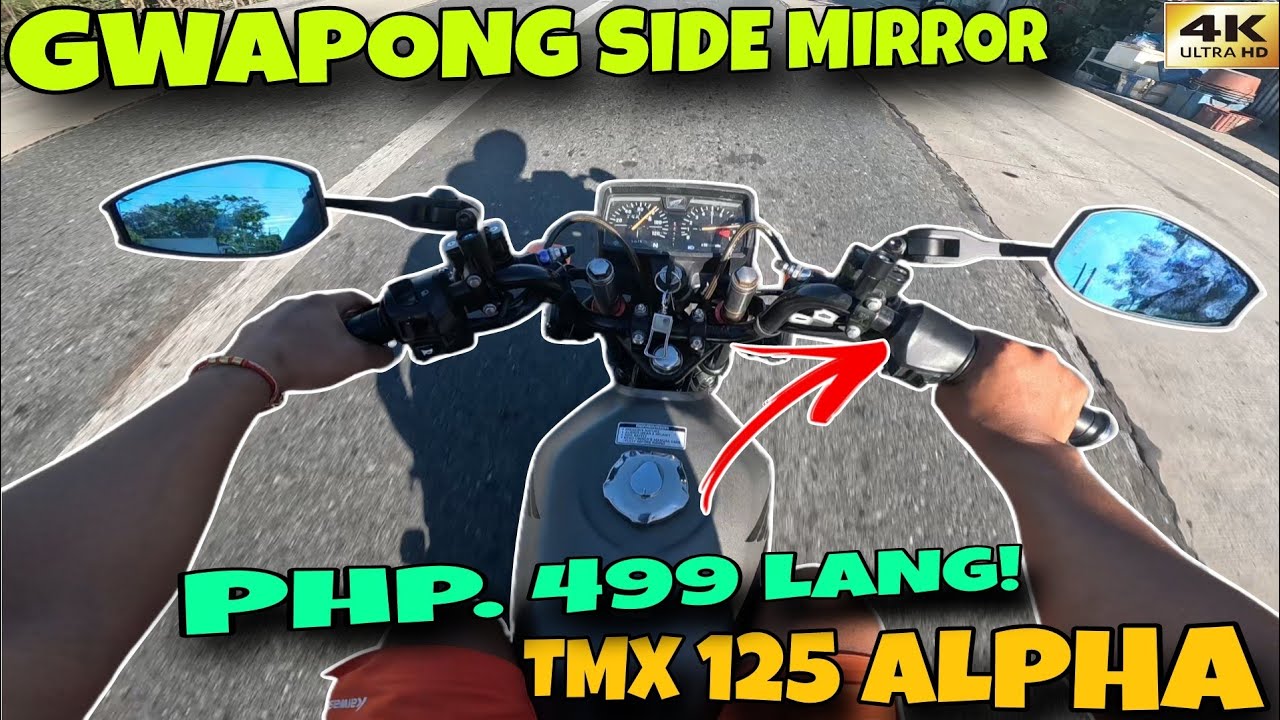 UNBOXING & INSTALLING BUDGET MEAL SIDE MIRROR TO HONDA TMX 125 ALPHA | FULL REVIEW w/ TEST RIDE
