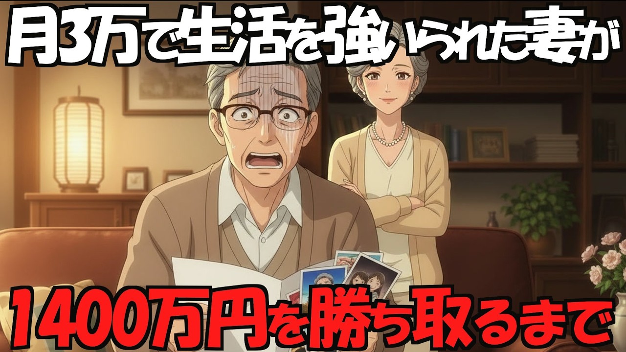 【経済的DV】月３万生活を強いられた62歳妻が1400万円を勝ち取るまで…定年後に妻を支配した夫の末路