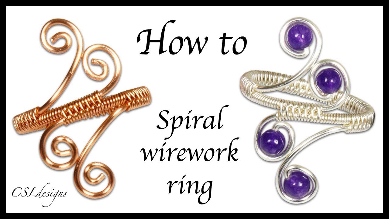 How to spiral wirework ring