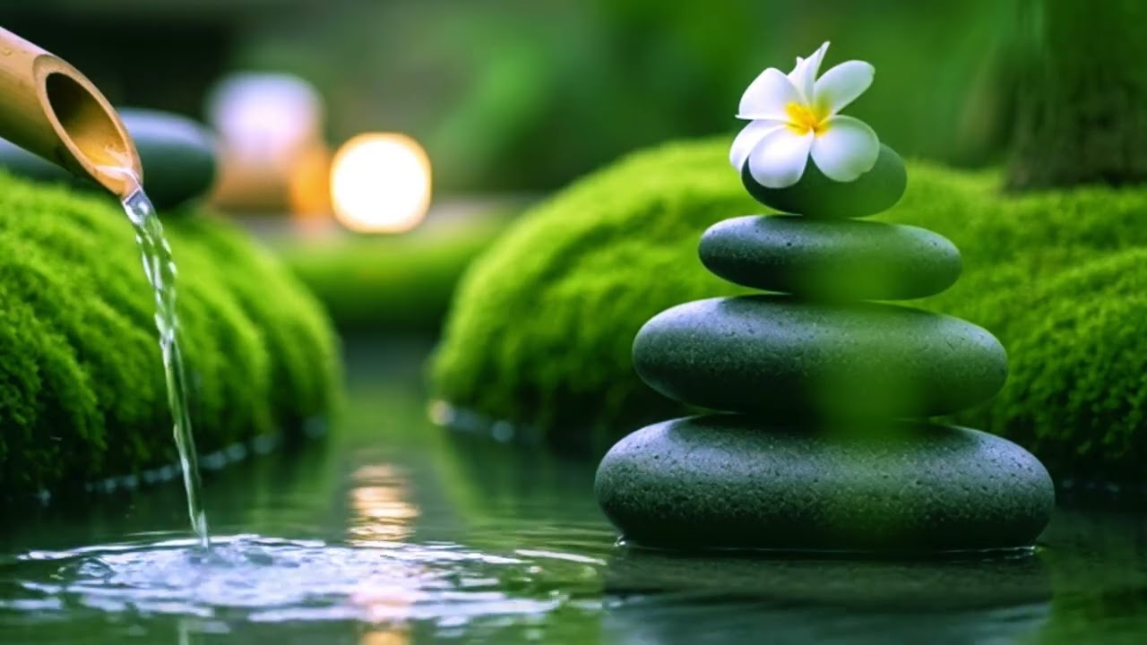 Peaceful Meditation Music for Yoga & Study 🧘 Soft Piano and Water Ambience
