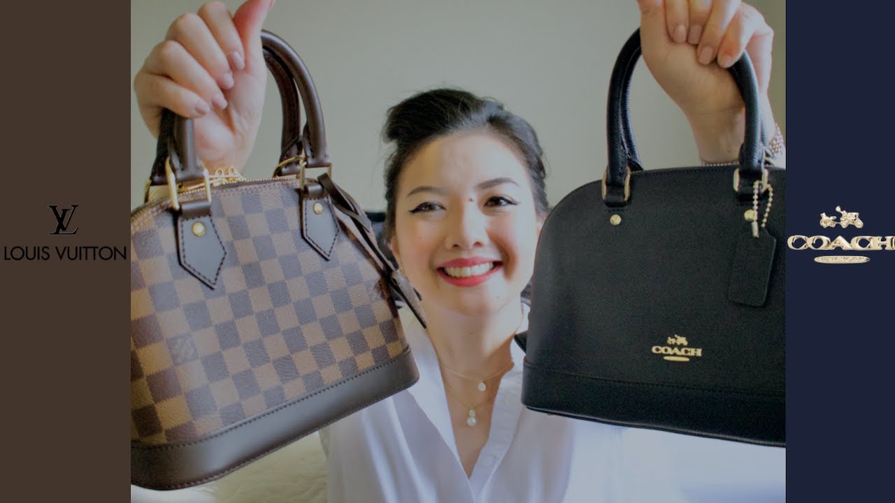 Louis Vuitton ALMA BB & Coach MINI SIERRA COMPARISON Honest & Thorough BAG REVIEW:LOOKALIKE PEARLYAO