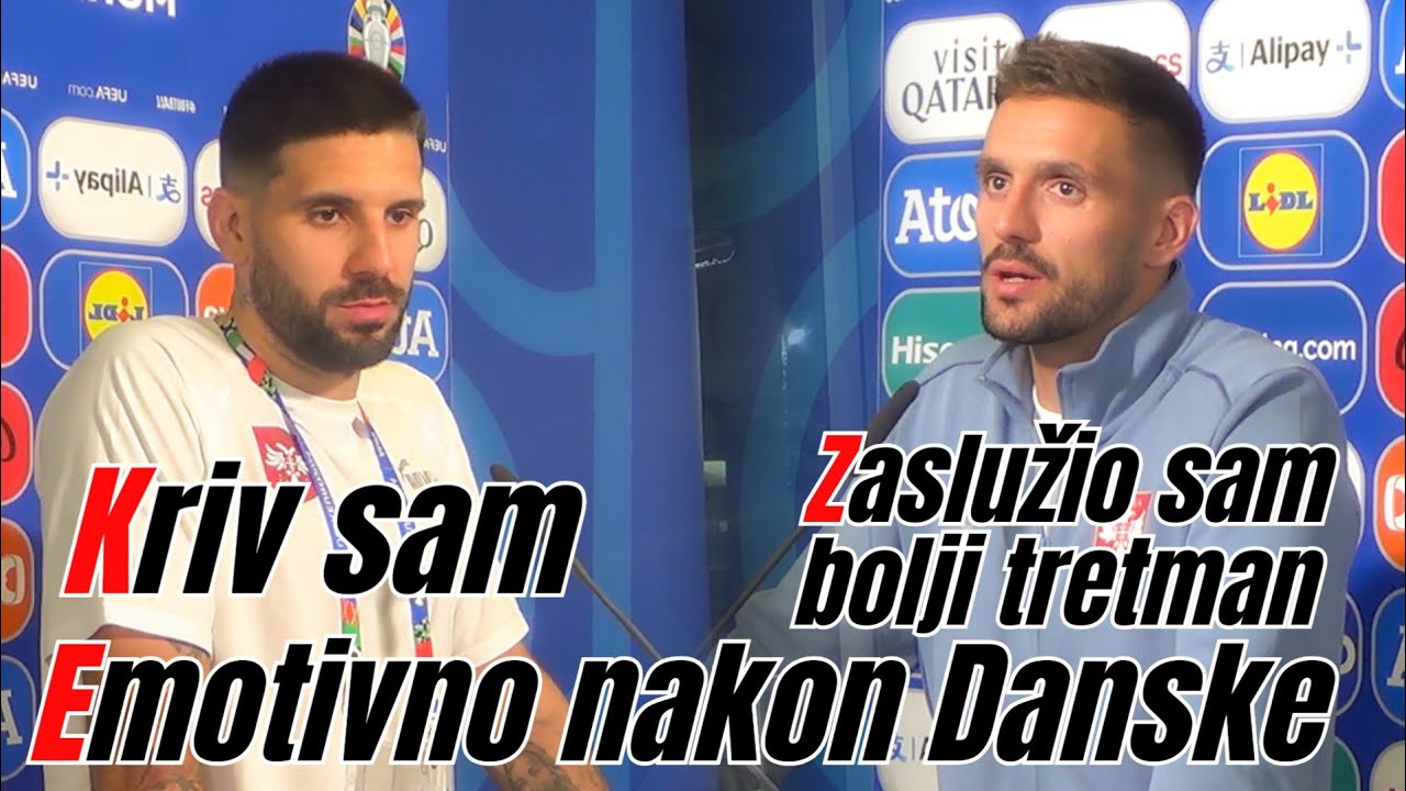 Mitrović i Tadić emotivno nakon ispadanja sa EURO 2024 ☆ Šta su rekli o igranju za reprezentaciju