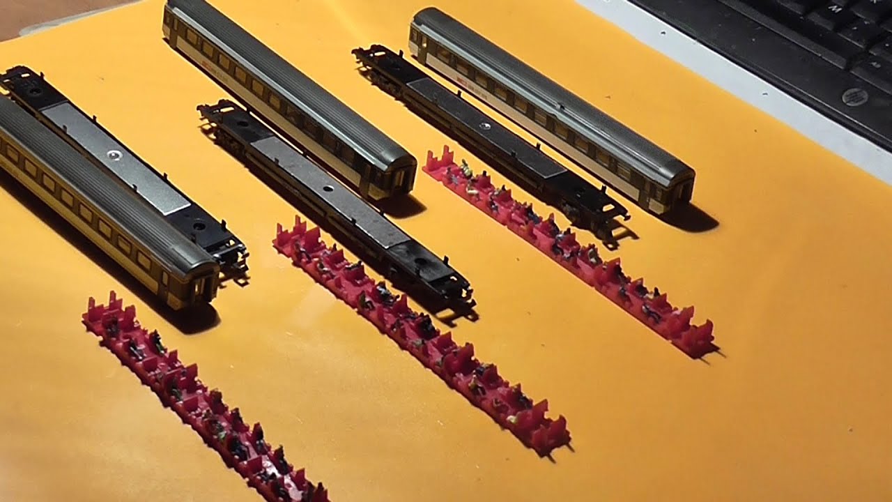 Installing passengers into Roco coaches, N-scale HD