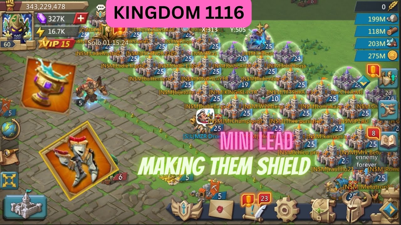 MINI LEAD making them SHIELD , kd.1116 + GIVEAWAY - LORDS MOBILE