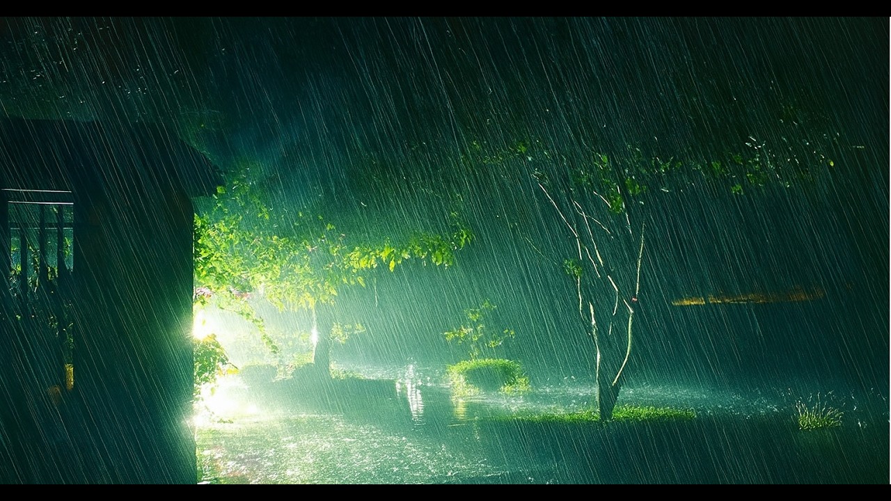 Rain Sounds for Sleeping - ASMR Rain and Thunder Sounds Hypnosis For Sleeping, Relaxing