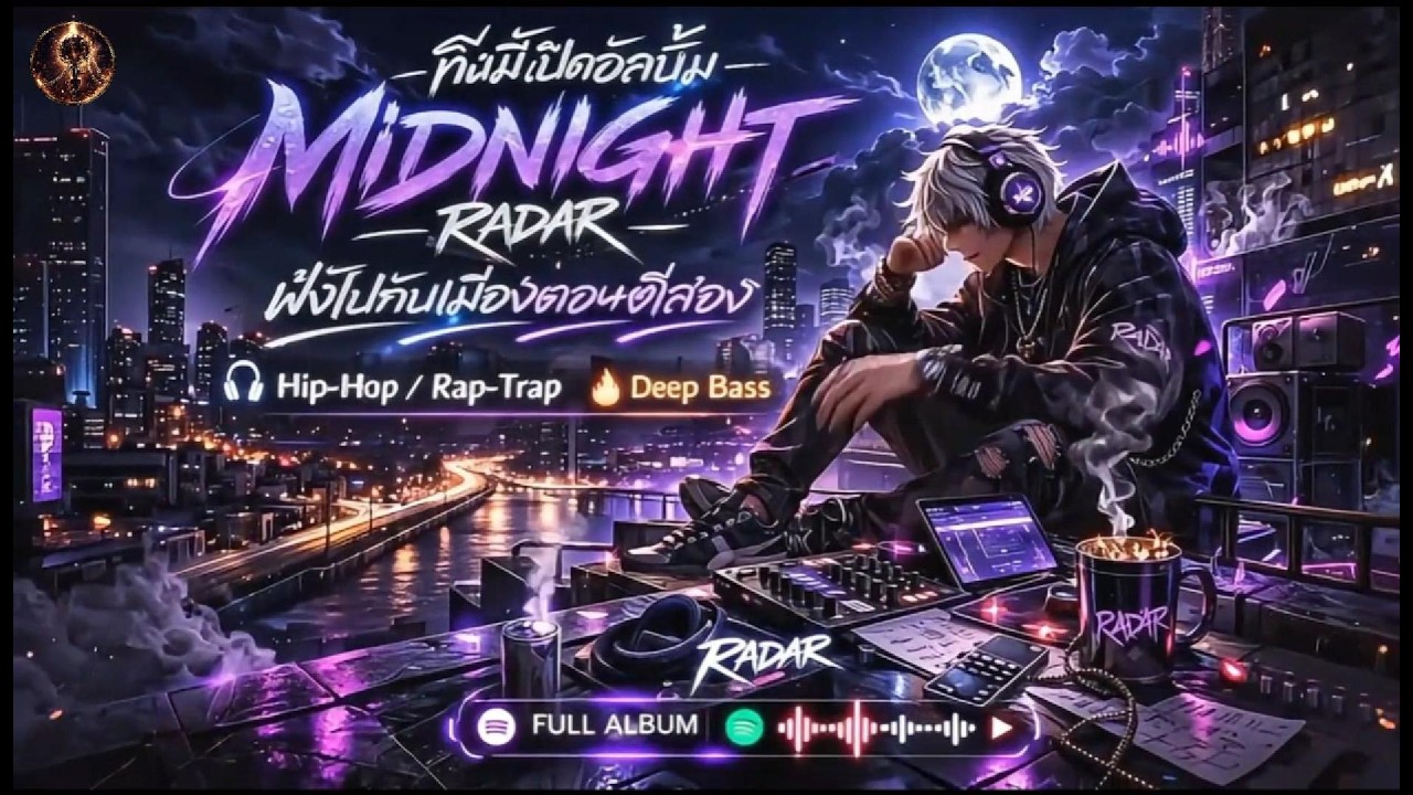 คืนนี้ เปิดอัลบั้ม MIDNIGHT 🌙 ฟังไปกับเมืองตอนตีสอง🎧 Hip-Hop / Rap-Trap  •  🔥 Deep Bass