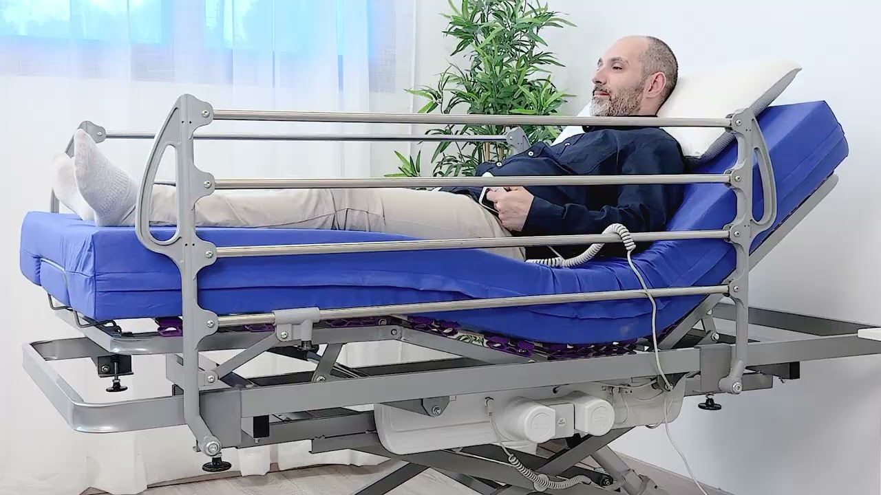 Cama Articulada Geri&aacute;trica con Carro Elevador Elevacam - Somnia Descanso