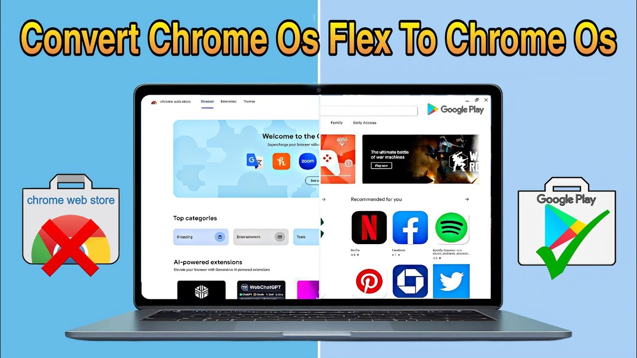 Конвертировать Chrome OS Flex в Chrome OS | Перенести Chrome OS Flex в Chrome OS