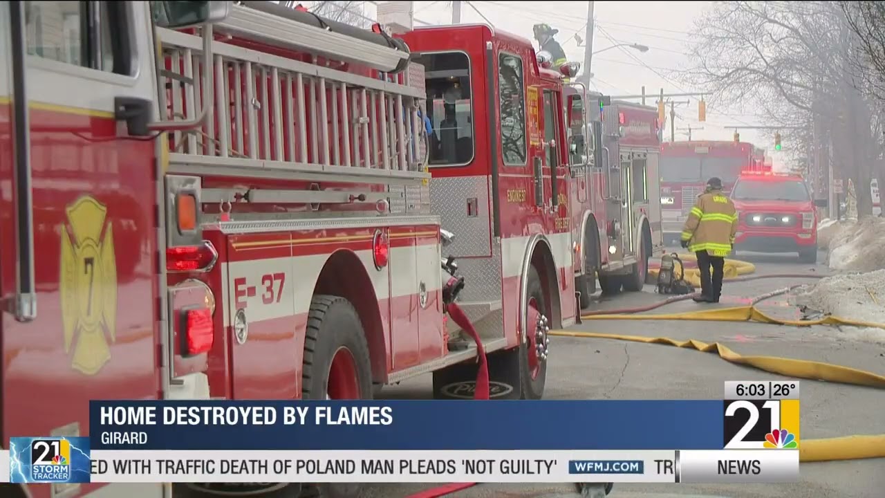Girard home destroyed by flames