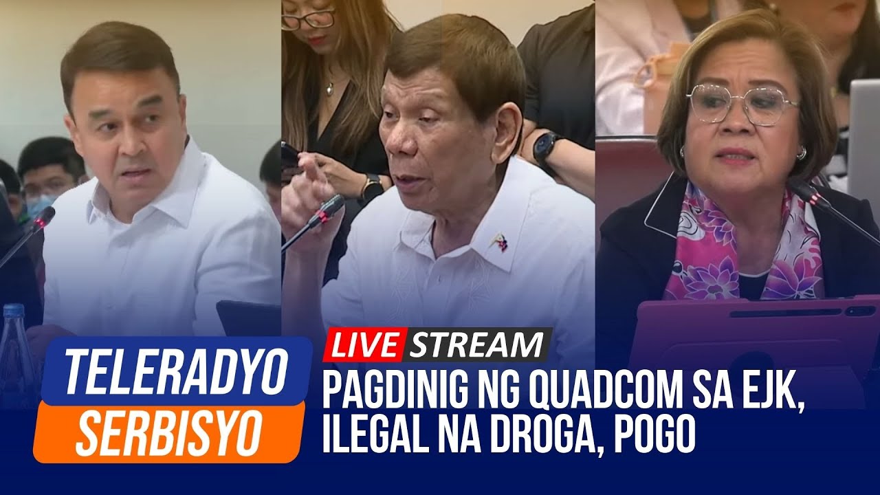 LIVESTREAM: Quadcom resumes hearing on EJK, illegal drugs, POGOs | 07 November 2024
