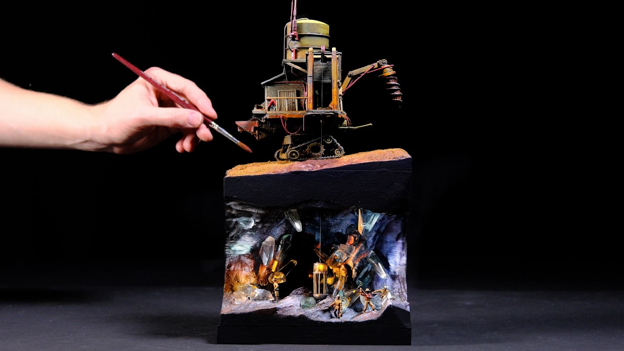 Mobile Mining Rig | Wild Imaginary West Diorama