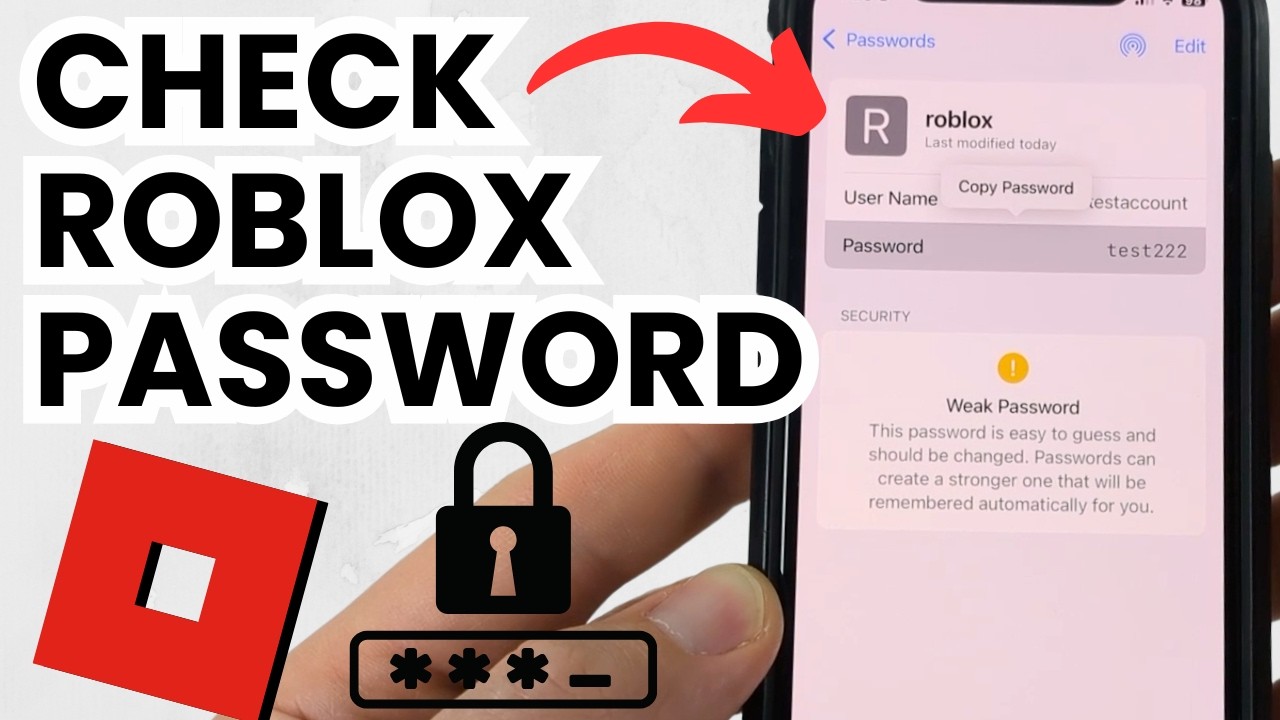 How to Check Password on Roblox