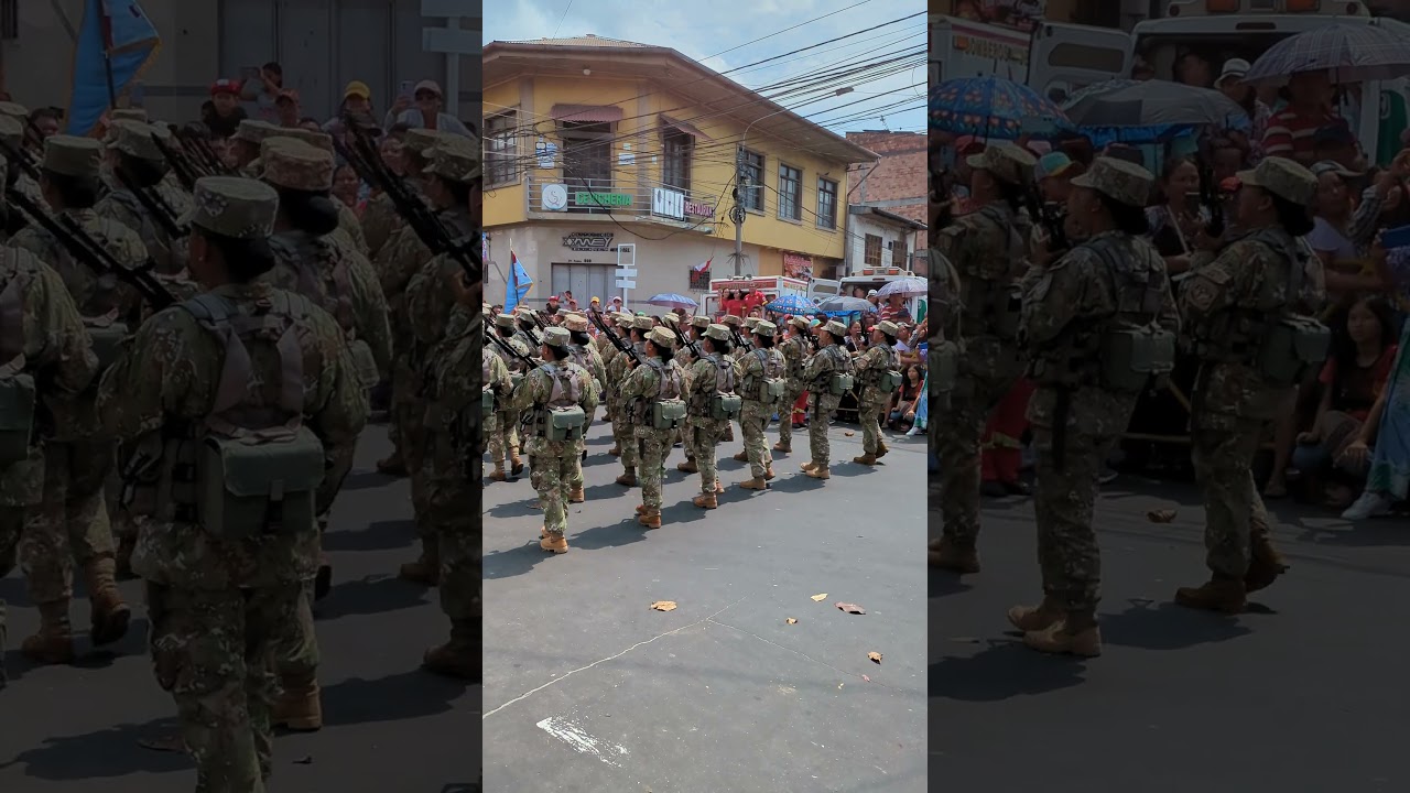 🇵🇪 Peruvian Military March in 28 de Julio Parade | Iquitos, Peru