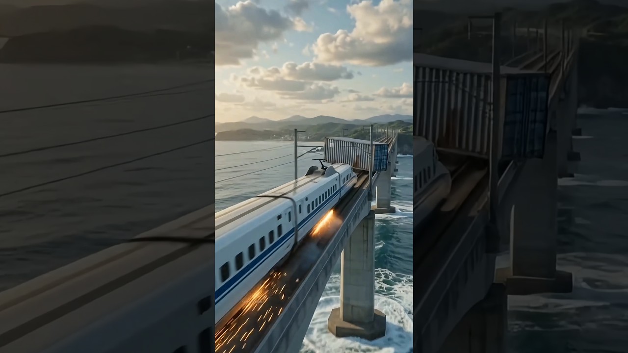 How exactly does a 400 km/h bullet train come to a stop? #shorts