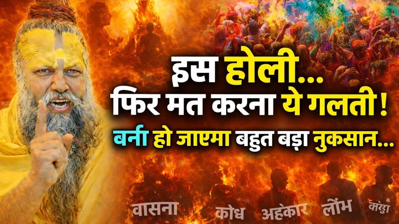 होली 2026 में 90  लोग कर रहे हैं ये छुपी हुई गलती   रंग खेलते खेलते खो रहे हैं पुण्य  😨🔥