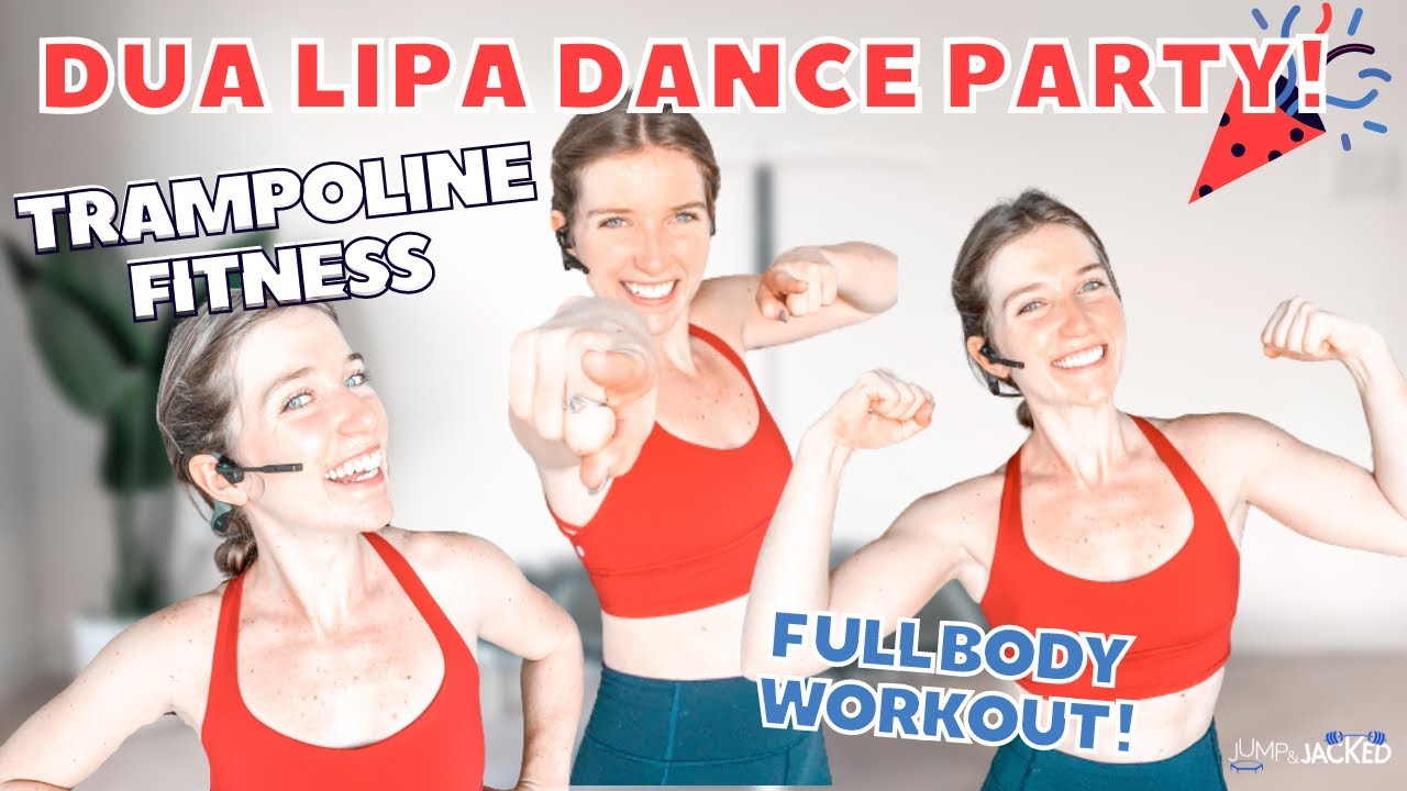 15 Minute Dua Lipa Dance Party Workout - Full body trampoline fitness