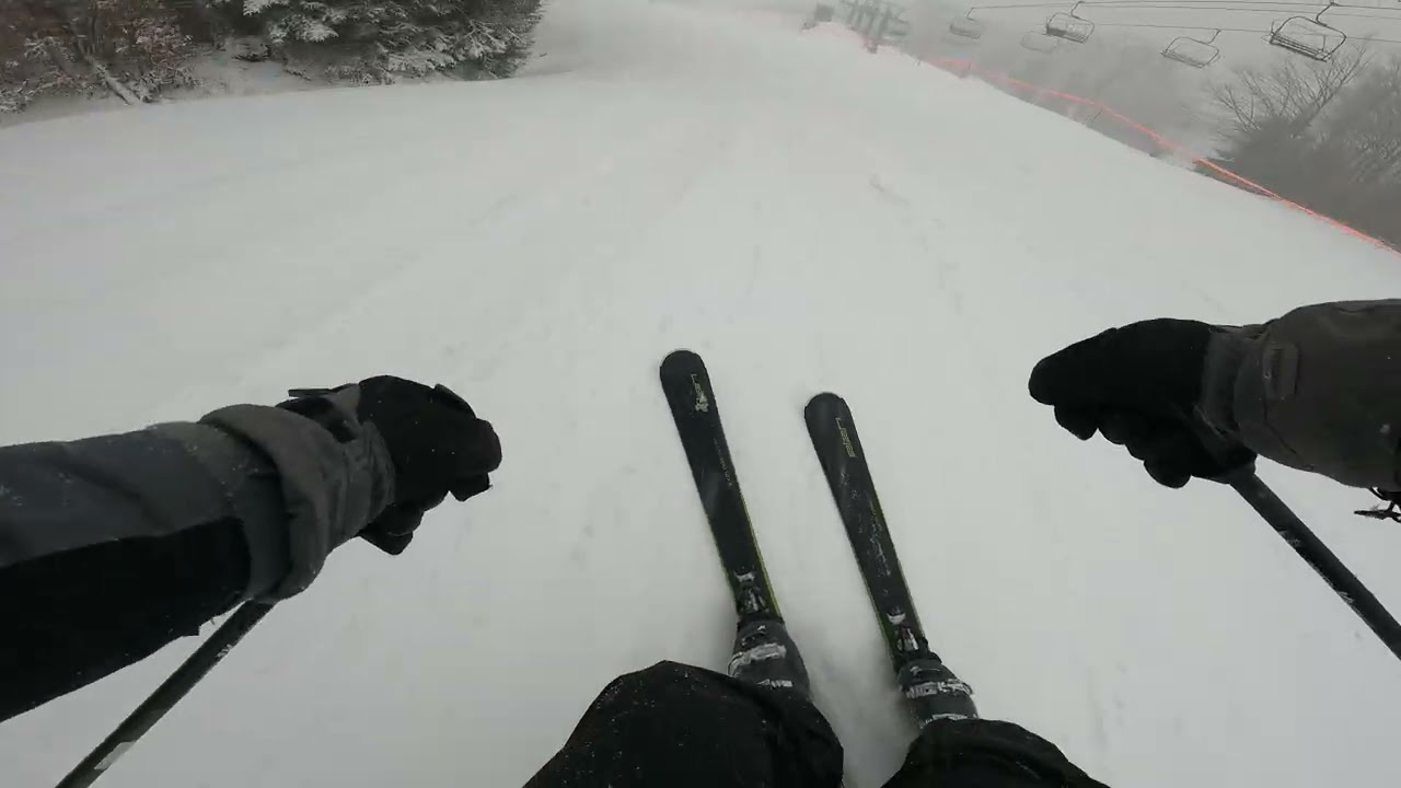 Skiing at Canaan Valley Ski Resort, Davis WV - 1/1/2025