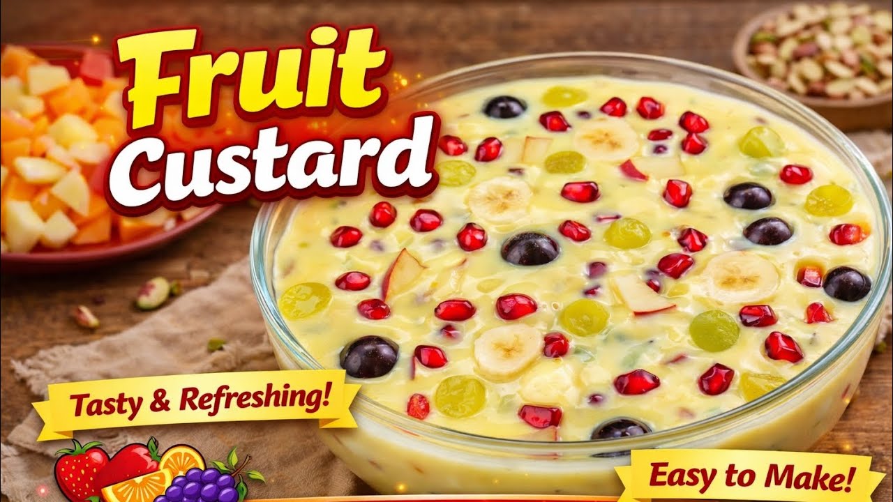 Fruit custard recipe 😋😍l Dewasi's Delight 