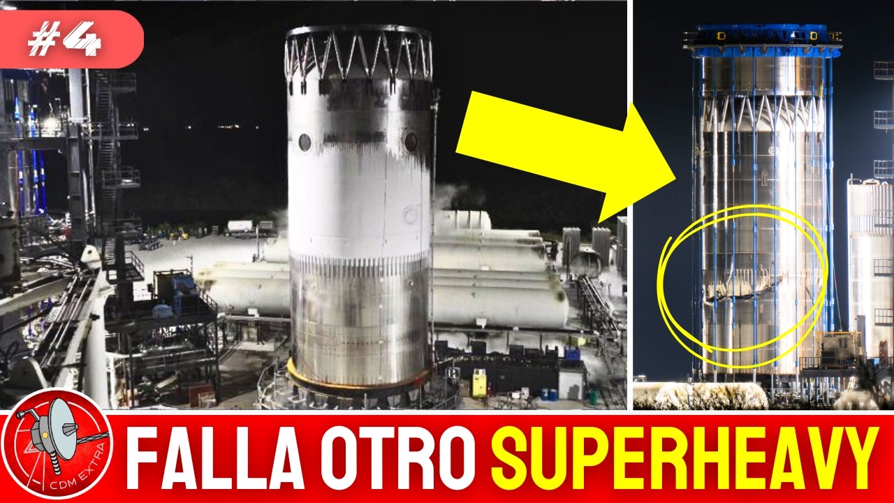 Prototipo de SuperHeavy V3 se rompe en una prueba: ¿Es grave? | CDM News🚀