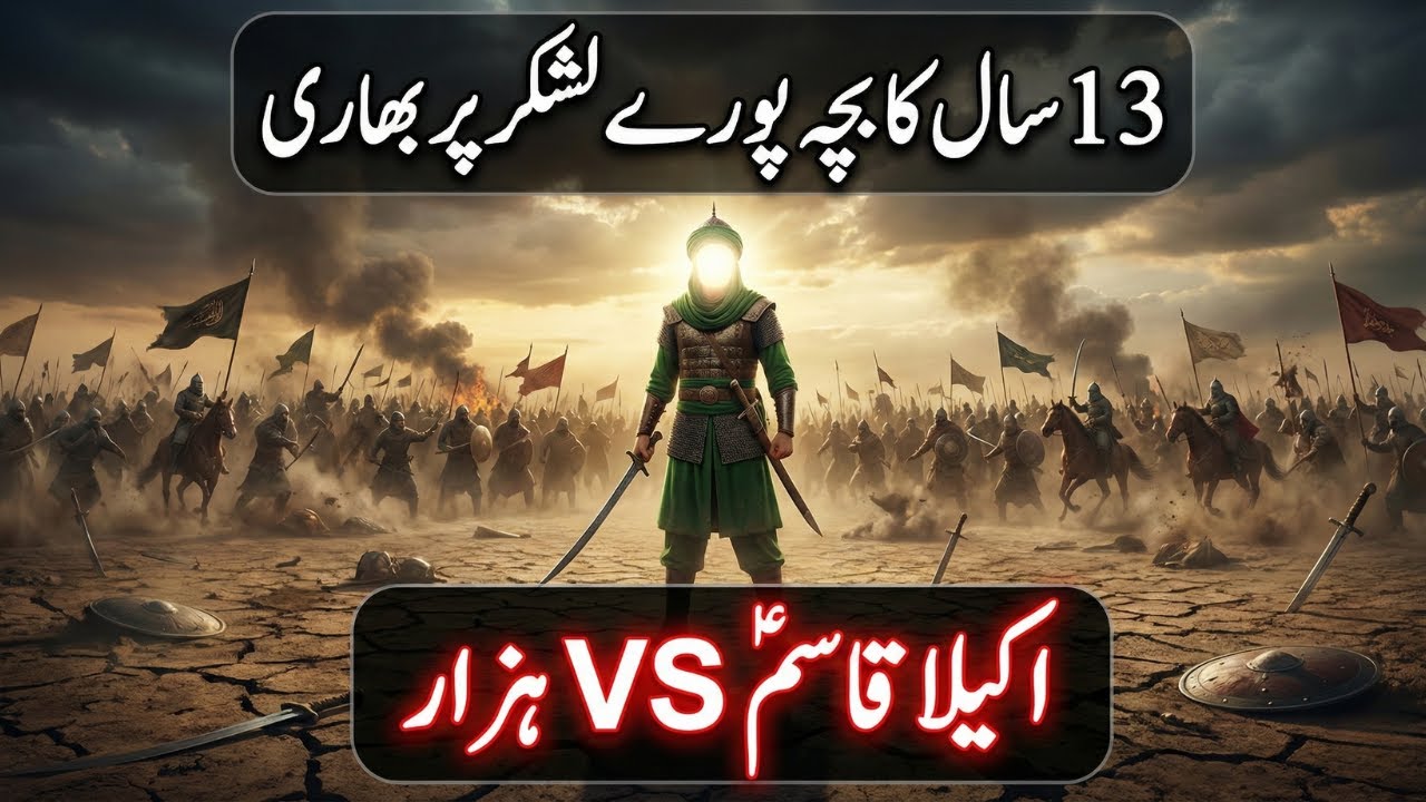 “Jung-e-Karbala | 13 Saal Ka Bachcha Jo Puri Lashkar Par Bhari Ho Gaya | Qasimؑ Ki Shahadat”