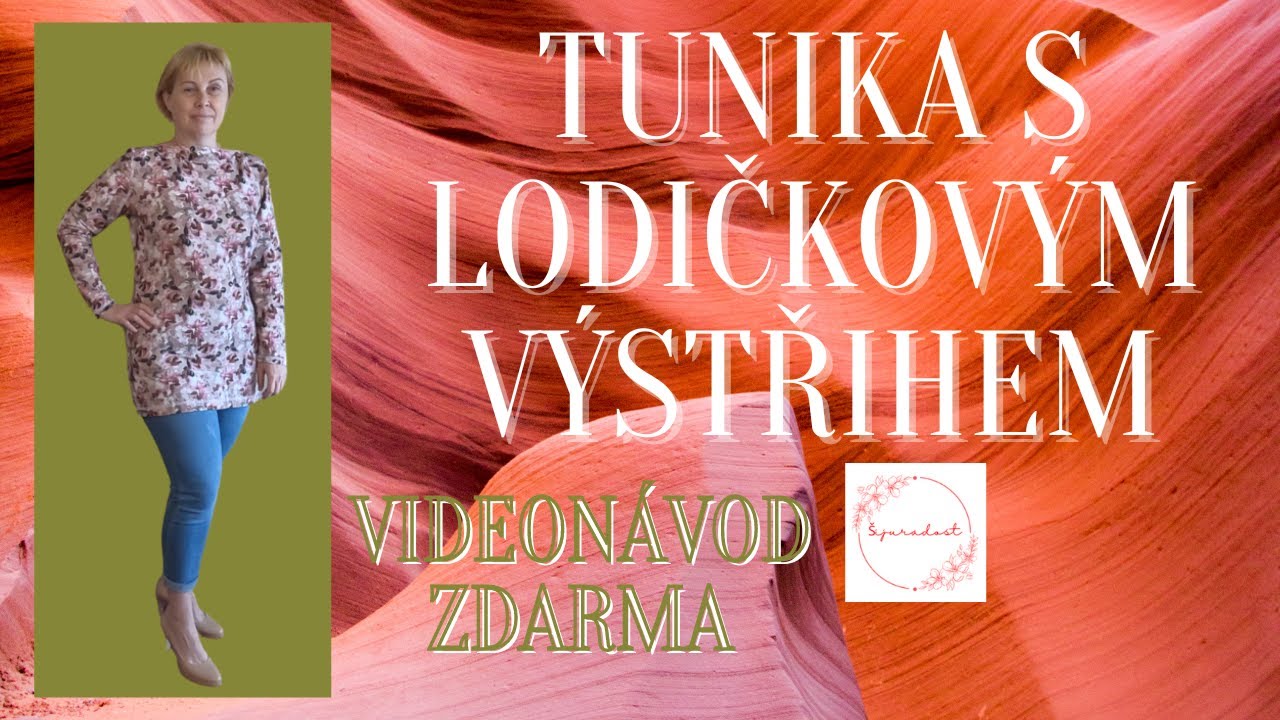 Tunika s lodičkovým výstřihem-jednoduchý návod zdarma