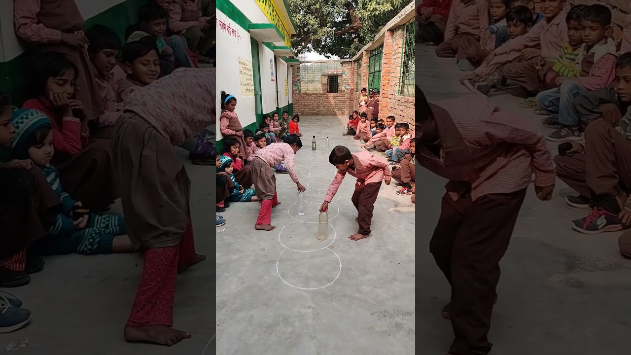 Bottle race#game #fun #interesting #activities #Competition #mamtaankit