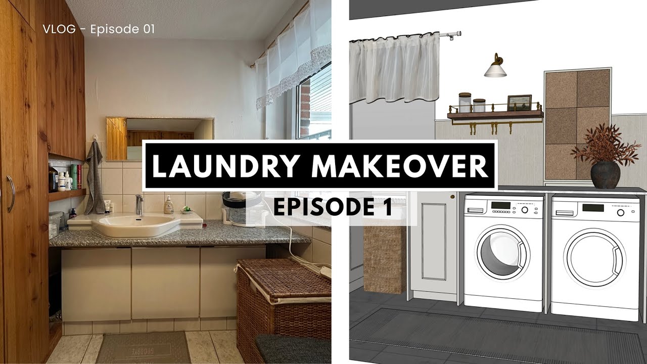 DIY Laundry Room Makeover – Episode 1: Planning & DIY Design Ideas