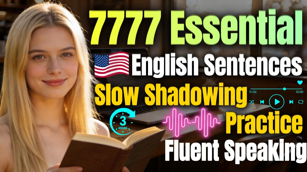 7777 Everyday English Words – Slow Shadowing Practice for Fluent Speaking