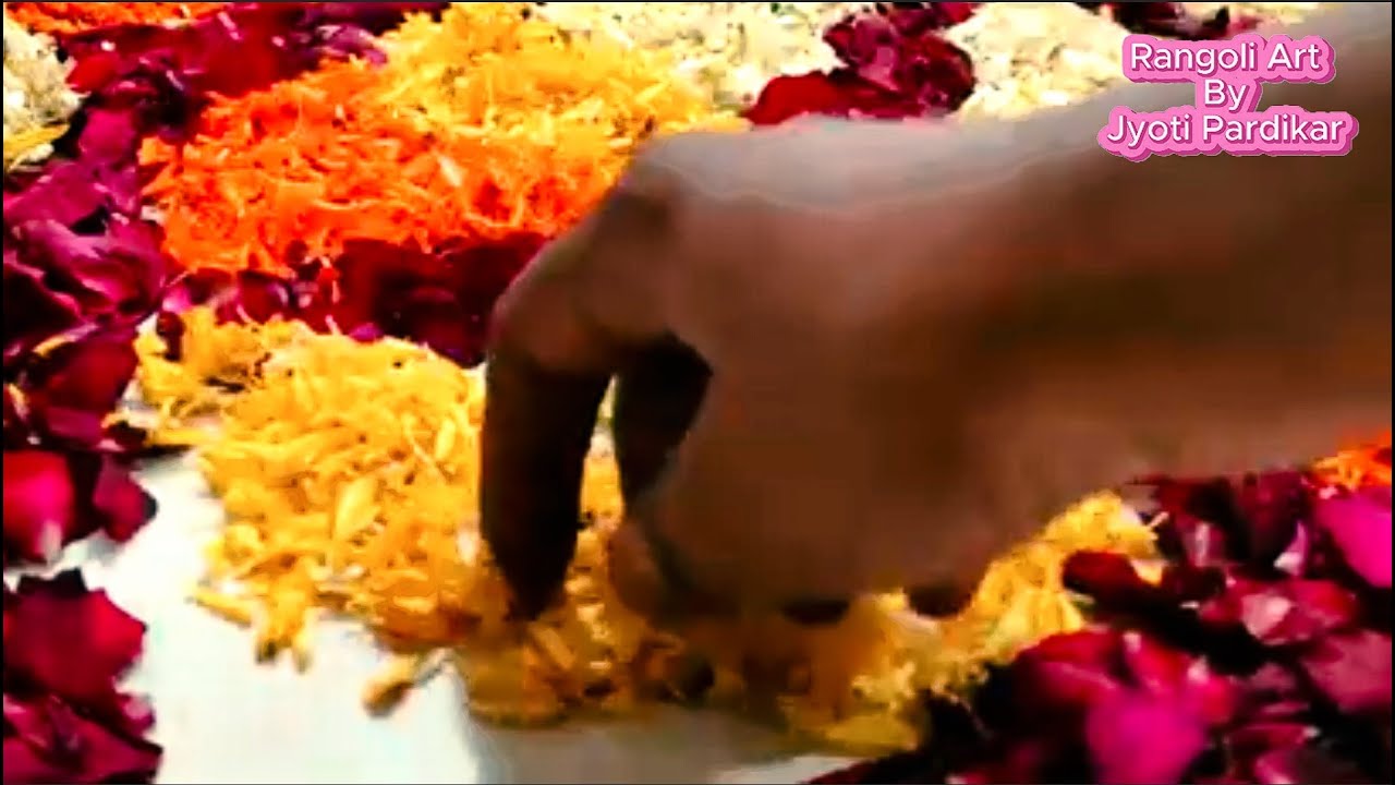 AshtaKamal Varlakshmi Vratam Auspicious Rangoli #RangoliArtByJyotiPardikar