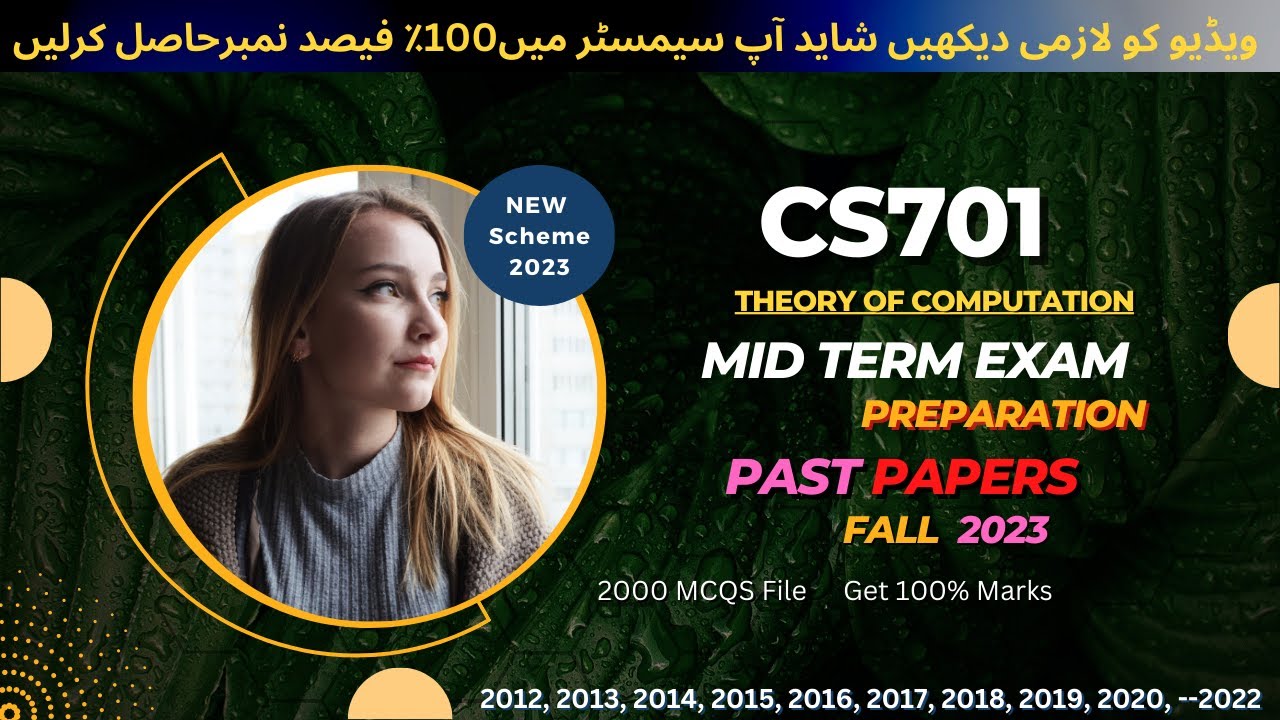 Cs701 midterm exam Preparation fall 2024 | Cs701 Past Papers | Cs701 important Notes & MCQs 2023