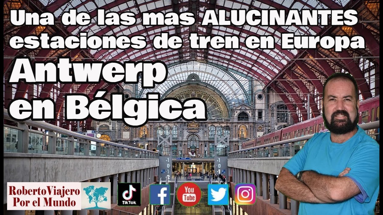 Una de las mas ALUCINANTES estaciones de tren en Europa, Antwerp en Bélgica.