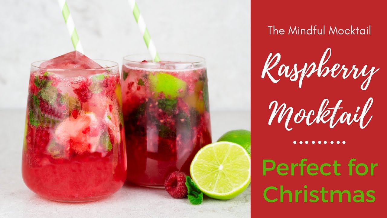 Raspberry Lime & Mint Mocktail Recipe | Christmas Drink | Alcohol Free Drink Recipes
