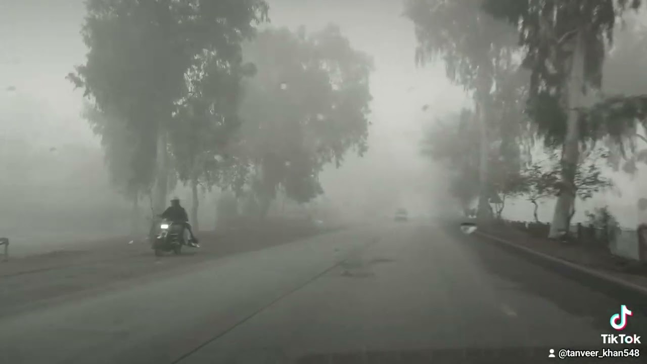 Morning Journey from Kamra to Islamabad #foggy #weather #cold 