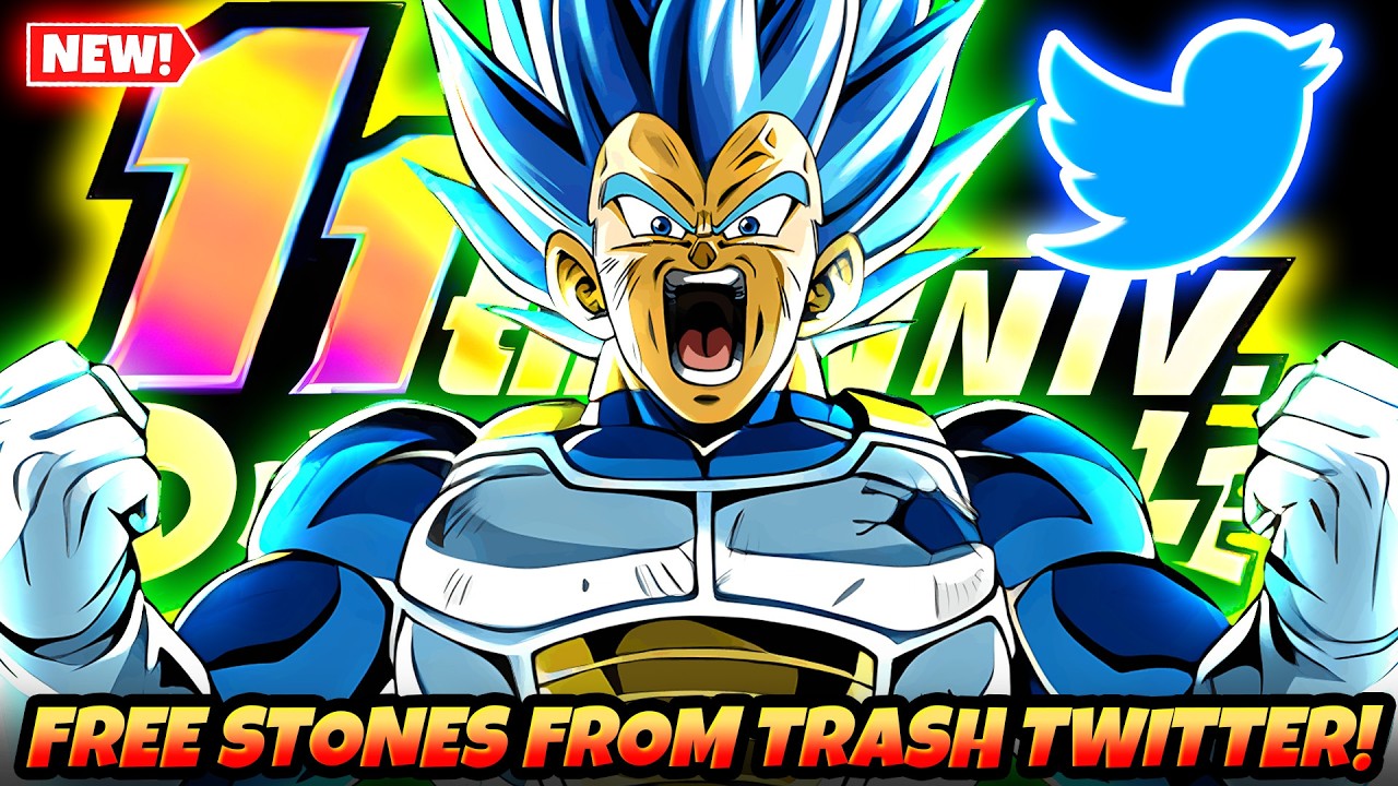 HOW TO GET 30 *FREE* STONES & MORE! 11th Anni Twitter Engagement Farm Trash | DBZ Dokkan Battle