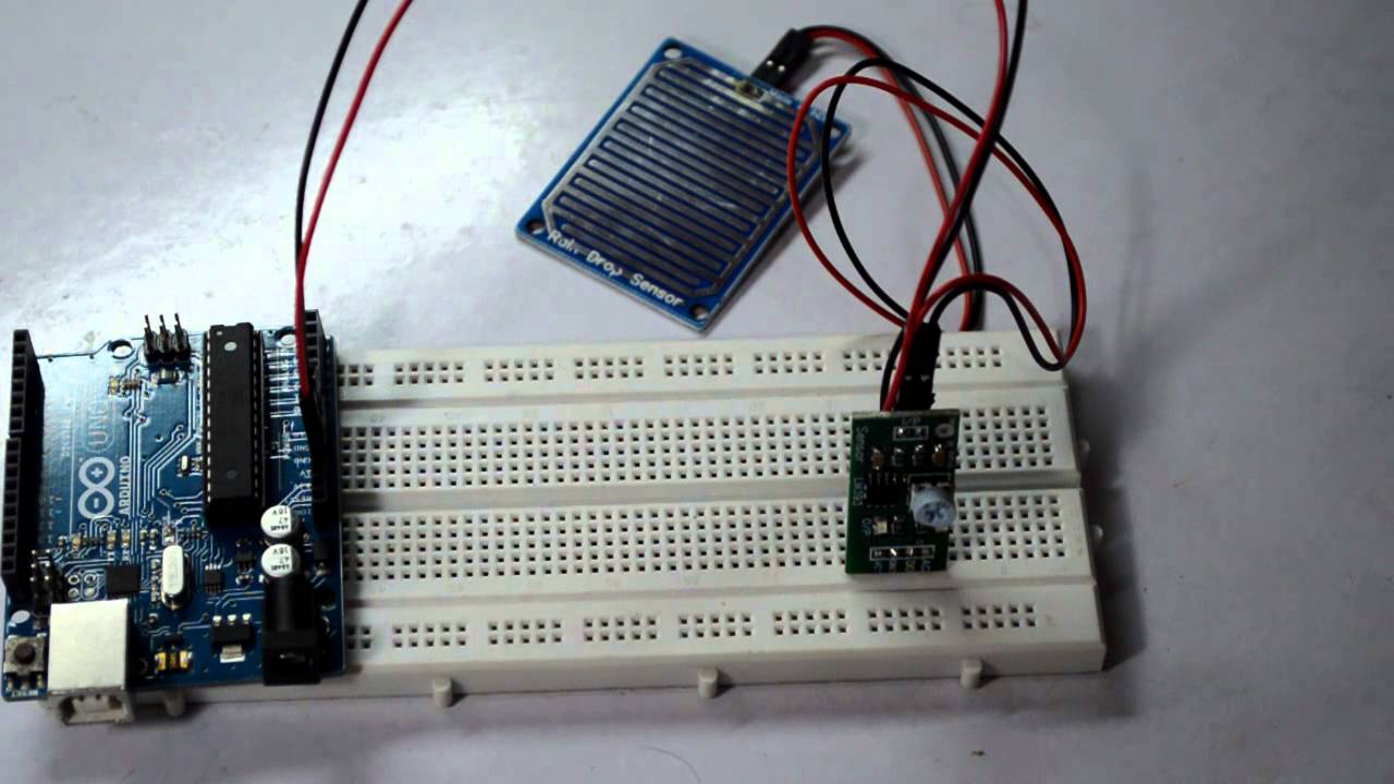 Rain Drop Sensor with arduino- Interface and Coding