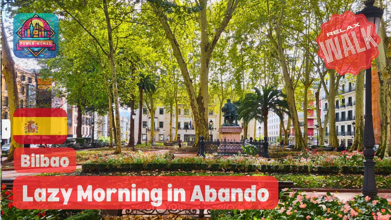 BILBAO 🇪🇸 | Lazy Saturday Morning Walk 🌅 | Abando & Gran Vía | November 2025 |  4K