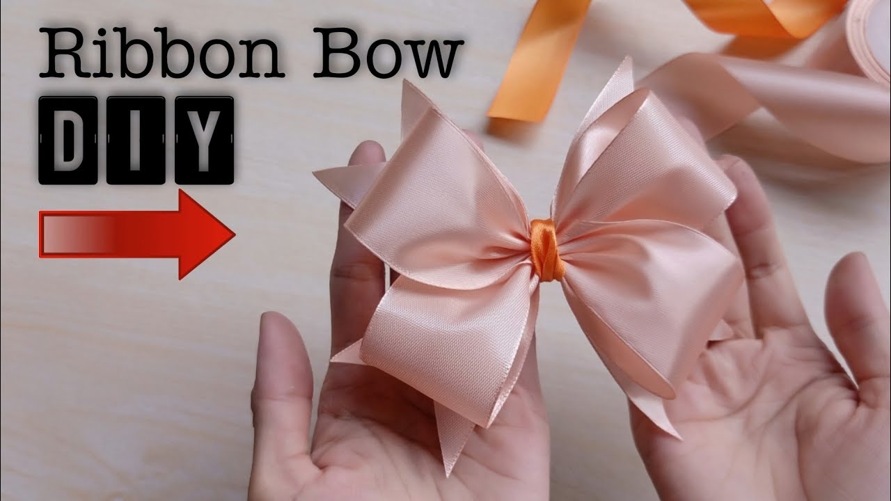 DIY Ribbon Bow Simple || Tutorial Membuat Pita Mudah dan Simpel