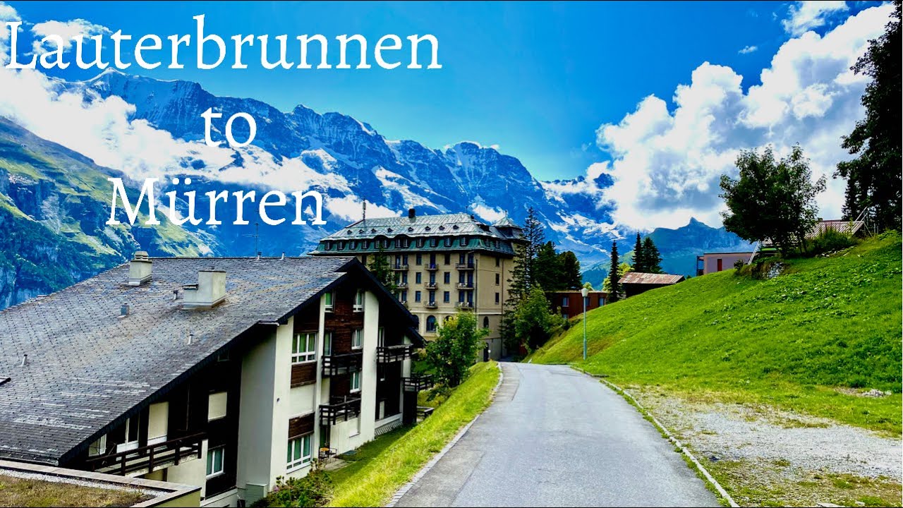 Lauterbrunnen to Mürren🇨🇭 | Experience with the Train through a Fairytale land🌤 | Switzerland